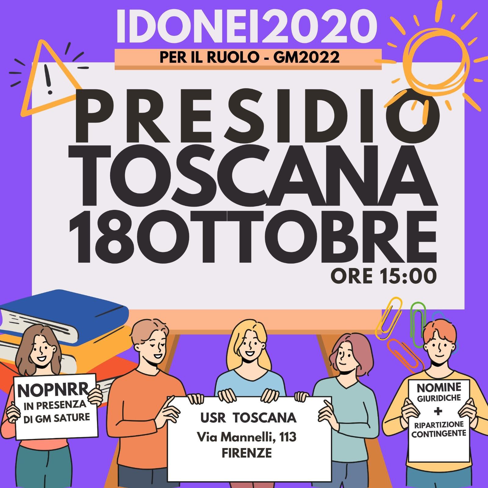 Venerdì 18/10 h. 15 | Presidio idonei all'USR Toscana