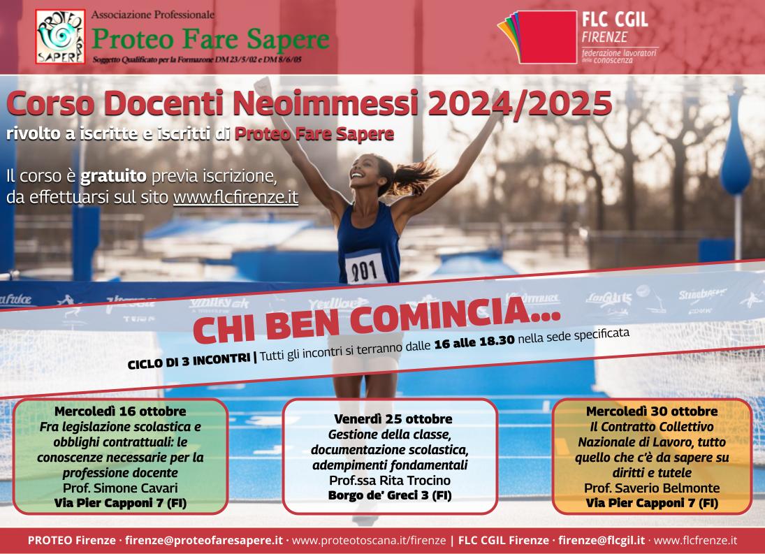 CHI BEN COMINCIA... Corso per neo-immessi in ruolo